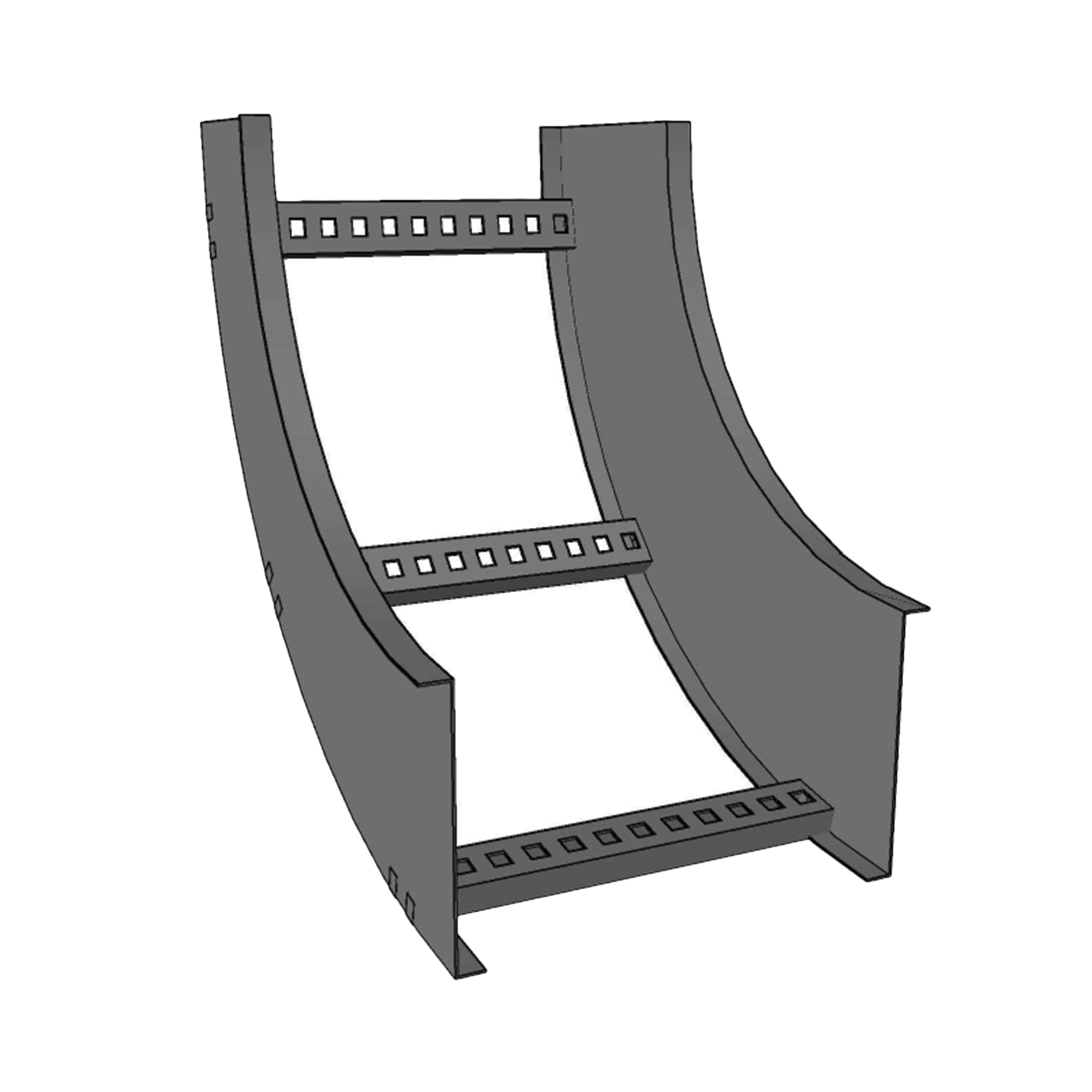 Curva Vertical Interior de Aluminio de 90? Perfil Z / Peralte 3 1/4 ...