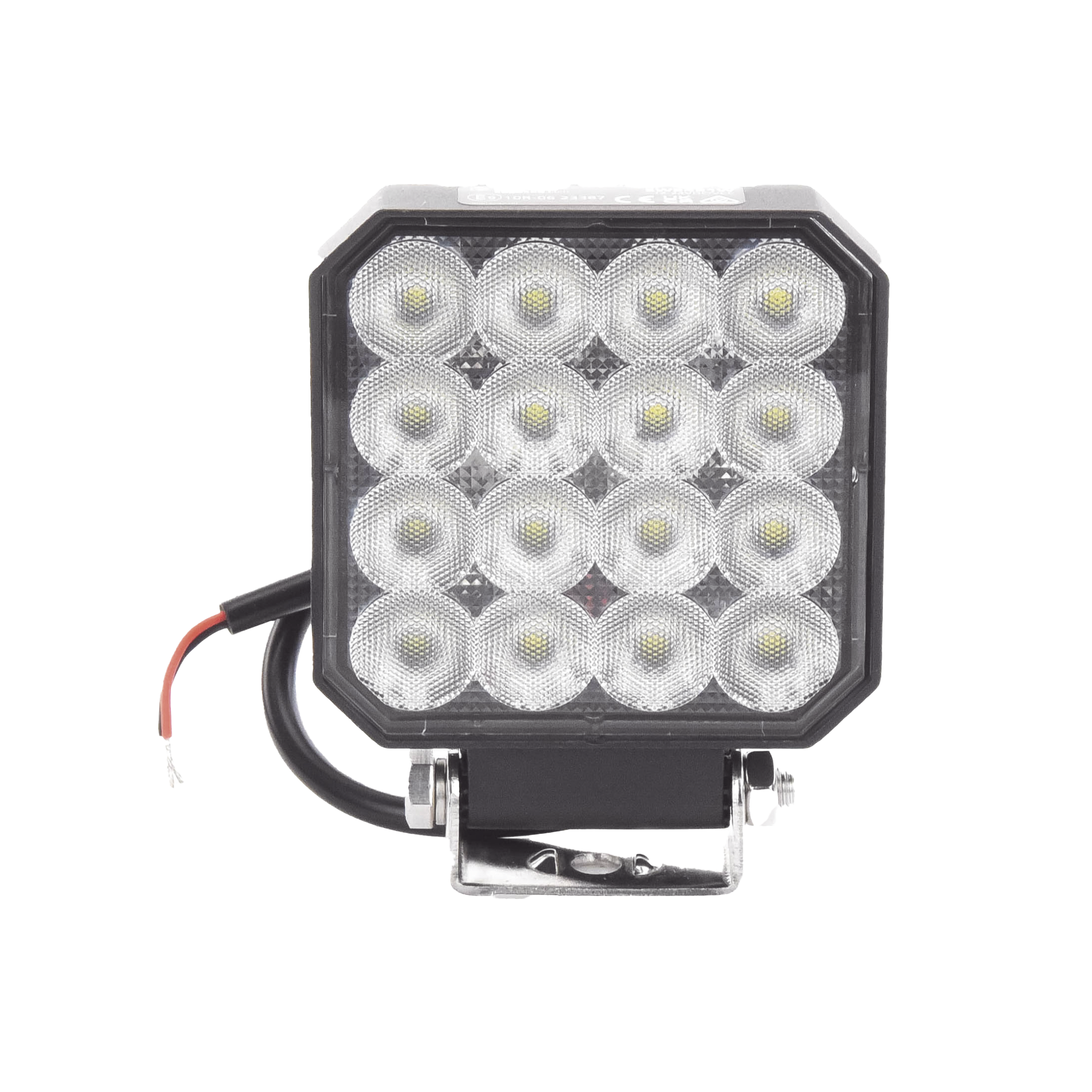 Luz de Trabajo Ultra brillante Cuadrada 10 LED 8937 Lúmenes 12-24 Vcd EW2731 - ECCO