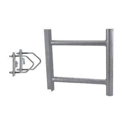 Montaje de Soporte Lateral en Forma de H para Instalar Antenas Colineales de Fibra de Vidrio a una Separaci??n de 38 cm. de la Torre.