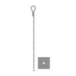 Ancla para Retenida para Muro con Ojo de Llave Galvanizado electrol??tico.