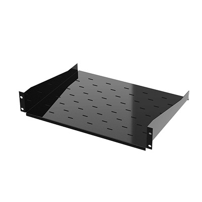 Charola para Soportar Equipos en Rack de 19 / Profundidad de 34 Cm / Color Negro / 1 U Rack DS-XSPB04-S/B - HIKVISION