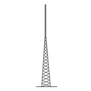 Torre Autosoportada Tubular ROHN de 39 metros Linea SSV HEAVY DUTY.