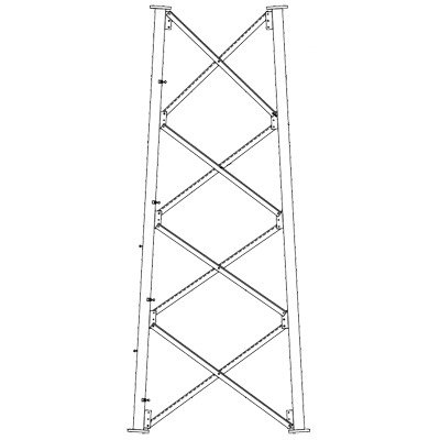 Secci??n 8 Base para Torre Autosoportada l??nea SSV (C??digo de Fǭbrica: 8N106)