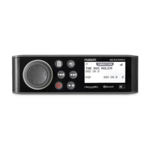 Sistema de Audio Marino MS-RA70 / Pantalla LCD Monocroma 2.6" / Tecnolog??a Multi-Zone???? 2 Zonas / Potencia Pico 200 W / Bluetooth?? y ANT?? / Compatible con SiriusXM y DAB+ / IPX7 / USB para Actualizaciones