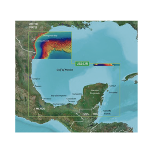 Mapa VUS032R Sur del Golfo de MǸxico.