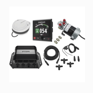 Piloto Automǭtico Simrad para Embarcaciones Fueraborda y Dentrofueraborda / Paquete Completo / Controlador AP44 con Pantalla a Color 4.1 Pulgadas / Bomba Hidrǭulica RPU-80 / Brǧjula Precision-9 / Compatible con NMEA 2000?? / Virtua