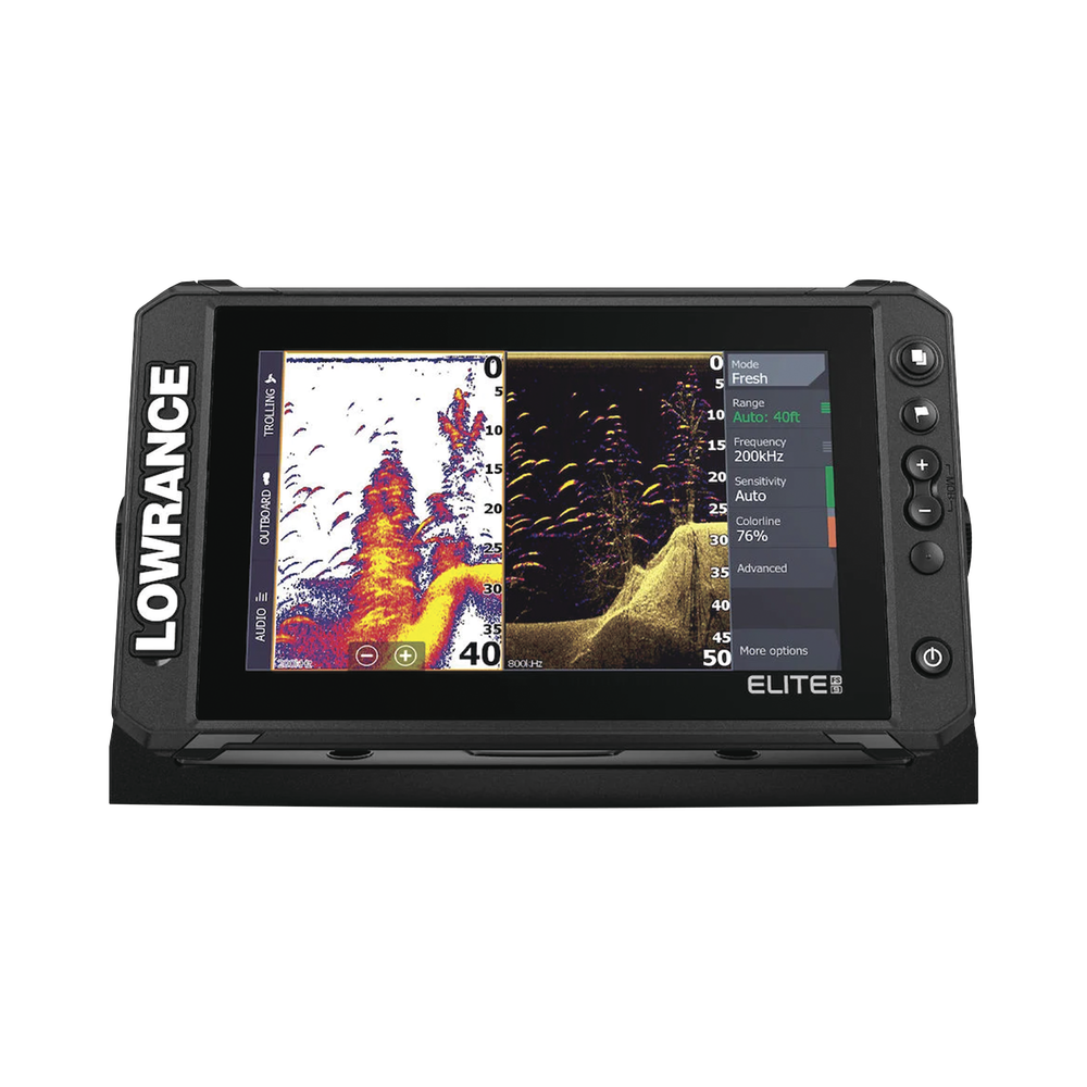 Pantalla de navegaci??n Elite FS de 9" no incluye transductor.