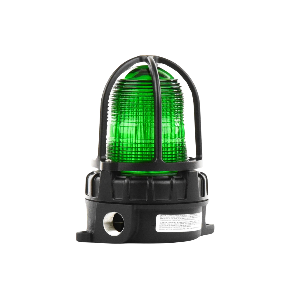 Luz de advertencia LED para ubicaciónes peligrosas, montaje para superficies, 24 VCD, color Verde - Imagen 4