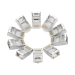 CONECTOR CAT6 BLINDADO BOLSA CON 10 UNIDADES