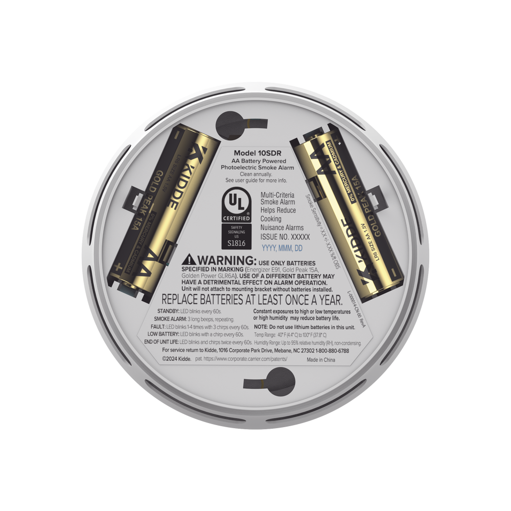 Detector de Humo Compacto Fotoeléctrico Autónomo | Batería Reemplazable AA | Modelo 21031428 | Paquete de 6 - Imagen 5
