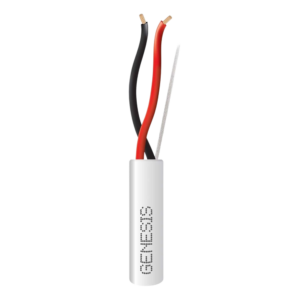 Bobina de 152 Metros (500 Pies) de Cable / 2 x 18 AWG / Riser / Color Blanco / Para Aplicaciones en Alarmas de Intrusi?n, Control de Acceso, Automatizaci?n, Interfonos, TV Porteros, Audio y Voceo