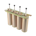 Duplexer Pasa Banda-Rechazo de Banda, 380-420 MHz, 4Cav.(4"Dia.) 3 MHz, 250 Watt, BNC Hembras.