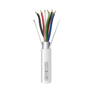 Carrete de 305 Metros (1000 Pies) / Cable de Cobre / 6 x 18 AWG / Plenum / Color Blanco / Blindado / Para Aplicaciones de Alarmas de Intrusi?n / Control de Acceso / Automatizaci?n / Interfonos y Tv Porteros