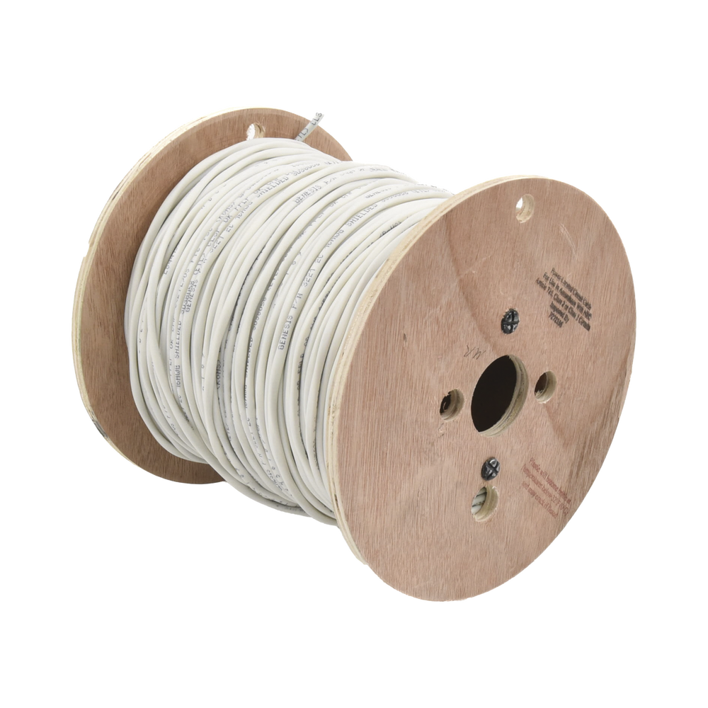 Carrete de 152 Metros (500 Pies) de Cable / 2 x 16 AWG / Blindado / Plenum / Color Blanco / Para Aplicaciones de Audio, Seguridad y Control - Imagen 4