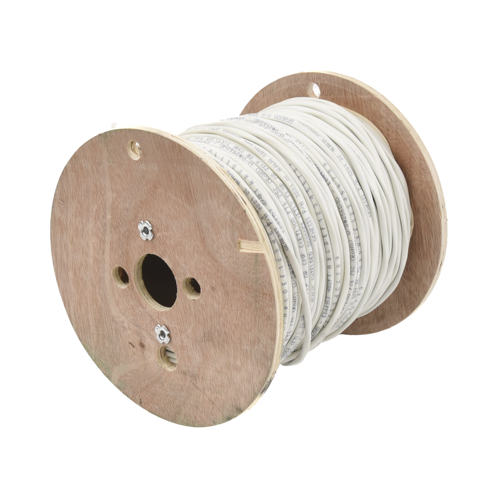 Carrete de 152 Metros (500 Pies) de Cable / 2 x 16 AWG / Blindado / Plenum / Color Blanco / Para Aplicaciones de Audio, Seguridad y Control - Imagen 3