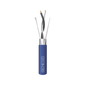 Bobina de 305 Metros (1000 Pies) / Cable 2 x 22 AWG / Color Azul / Blindado / Plenum / Trenzado para Aplicaciones de Transmisi?n de Datos a Alta Velocidad para Automatizaci?n, EIA-485, BACnet y Otros Sistemas de Comunicaci?n