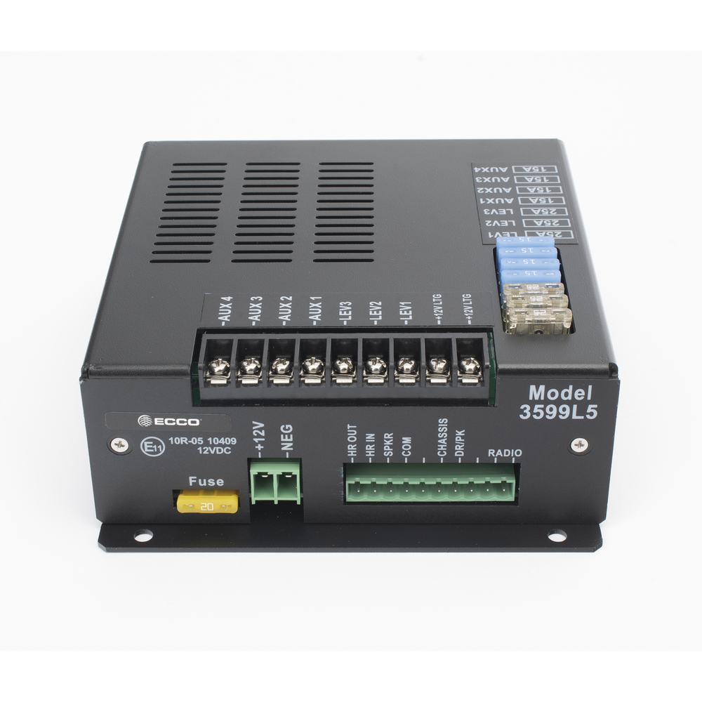 Sirena Vehicular H2 Covert ™ de 200W de Potencia, Con Controlador Unimando de 14 Botones Para Control de Tonos, 7 Salidas Auxiliares y Micrófono - Imagen 3