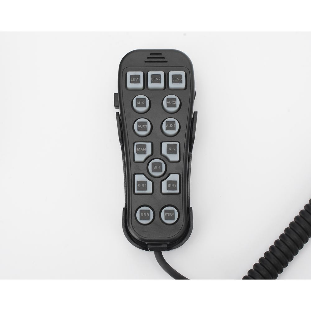 Sirena Vehicular H2 Covert ™ de 200W de Potencia, Con Controlador Unimando de 14 Botones Para Control de Tonos, 7 Salidas Auxiliares y Micrófono - Imagen 4