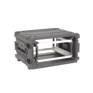 Gabinete Plǭstico M??vil con Amortiguador con Rack de 19", 4 Unidades.