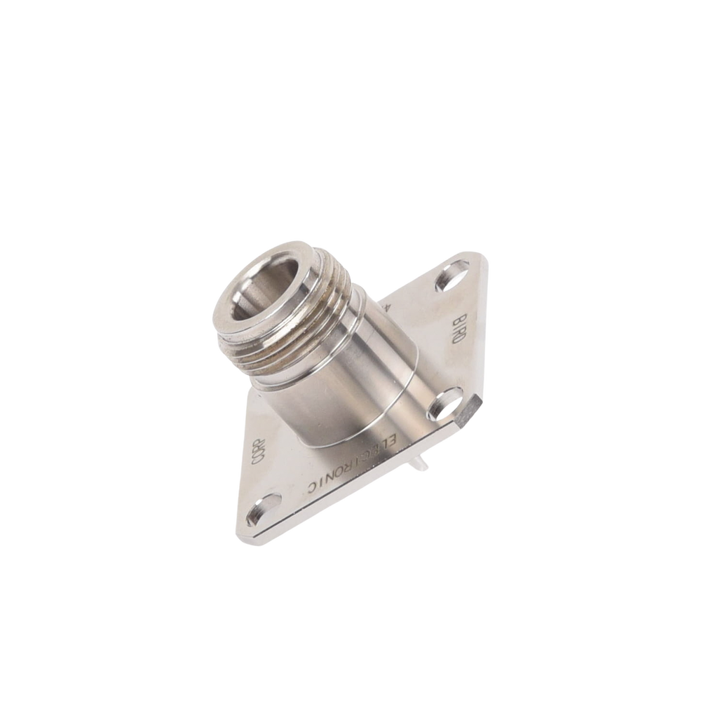 Conector N Hembra de Cambio Rápido / Wattmetro BIRD 43, 4304, 4 perforaciones a 18 mm, Níquel/ Plata/ Teflón.??? - Imagen 3