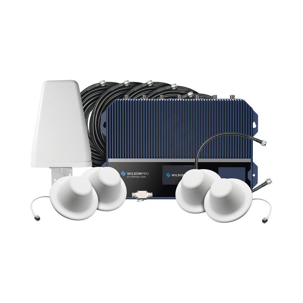 KIT Amplificador de Se??al Celular, ENTERPRISE 4300/ Para Montaje en Pared/ Mejora la Se??al de los principales operadores | Cubre ǭreas de hasta 4800 m??