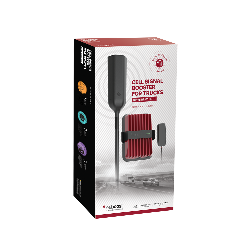 KIT Amplificador de Se??al Celular 4G, 3G, VoLTE y Voz Convencional, Drive Reach OTR/ Especial para Tractocami??n y Pick up Pesados/ Soporta mǧltiples dispositivos y compa????as como Telcel, AT&T y Movistar a la vez. - Imagen 4