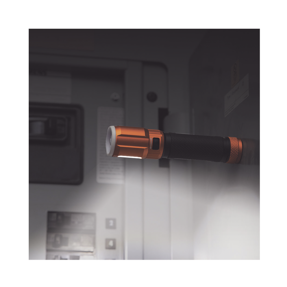 Linterna LED Portátil Recargable 500 Lúmenes con Luz Frontal y Lateral de Trabajo. Lámpara con tapa de Extremo con Imán, USB-C - Imagen 7