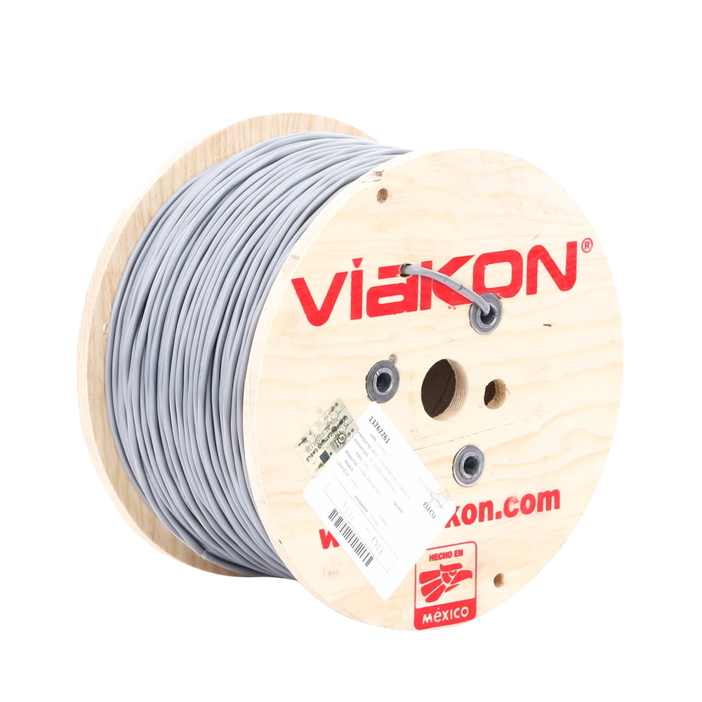 Cable 2 x 18 AWG / Blindado / 305 Metros (1000 Pies) / Riser / UL / Color Gris / Hecho en M?xico - Imagen 5