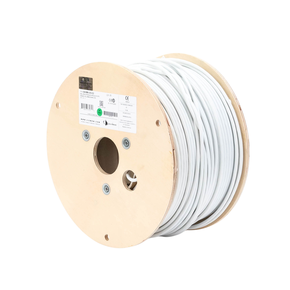 Bobina de Cable Blindado F/UTP de 4 Pares, Z-MAX, Cat6A, Soporte de Aplicaciones 10GBase-T, CM, Color Blanco, 305 Metros (1000 Pies) - Imagen 5