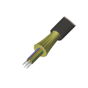 Cable de Fibra ?ptica de 6 Hilos, Interior/Exterior, Tight Buffer, No Conductiva (Diel?ctrica), LS0H, Multimodo OM3 50/125 Optimizada, 1 Metro (3.28 Pies)