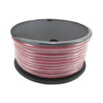 Rollo de cable garado marino calibre 12 en color rojo de 250 pies (76.2 m).