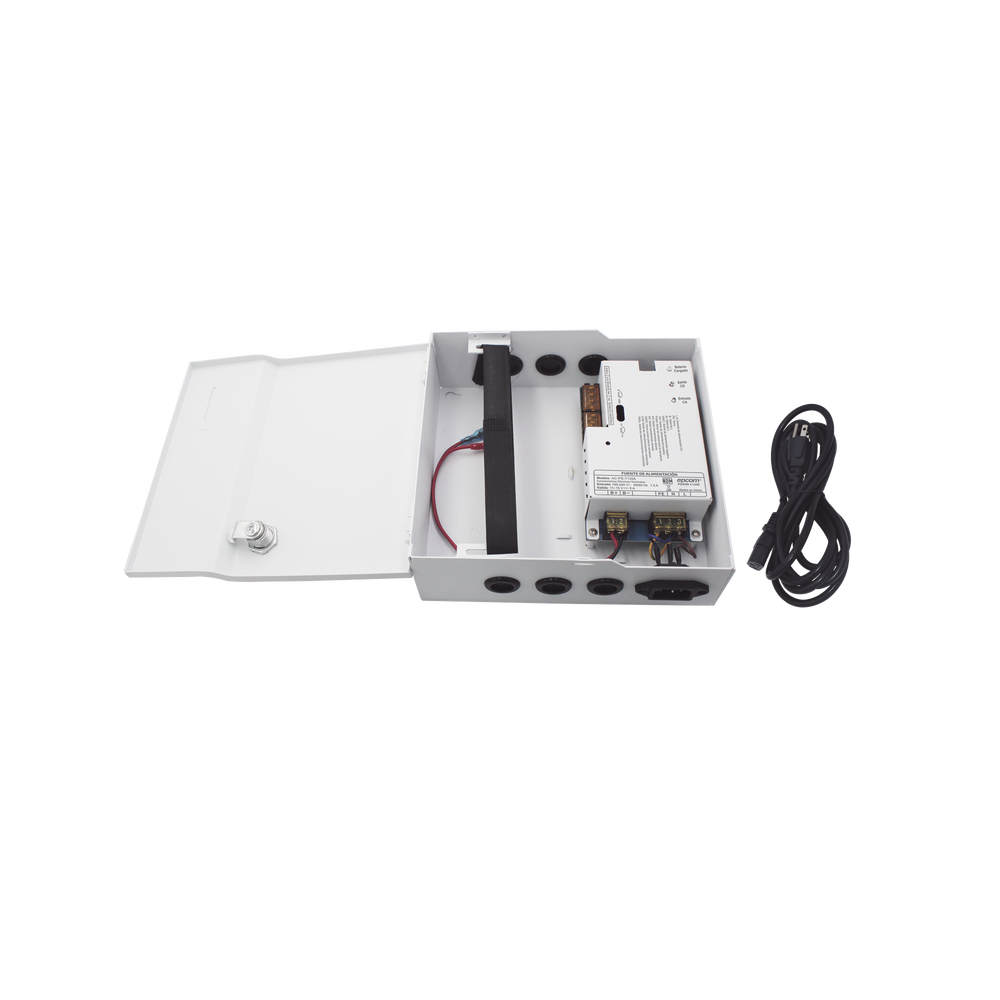 Fuente de Poder / 1 Salida 11-15 Vcc / 5 A / Temporizador Integrado / Con Capacidad de Batería de Respaldo / Requiere Batería / Aplicaciones en sistemas de control de Acceso - Imagen 5