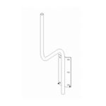 Soporte para montaje en poste compatible con linea de antenas OMNI-B