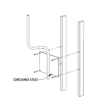 Soporte para montaje en pared compatible con linea de antenas OMNI-B