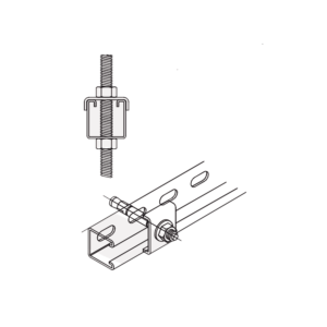 Tope Unicanal  "U" para Tornillo de  3/8" ( 9.5 mm ).