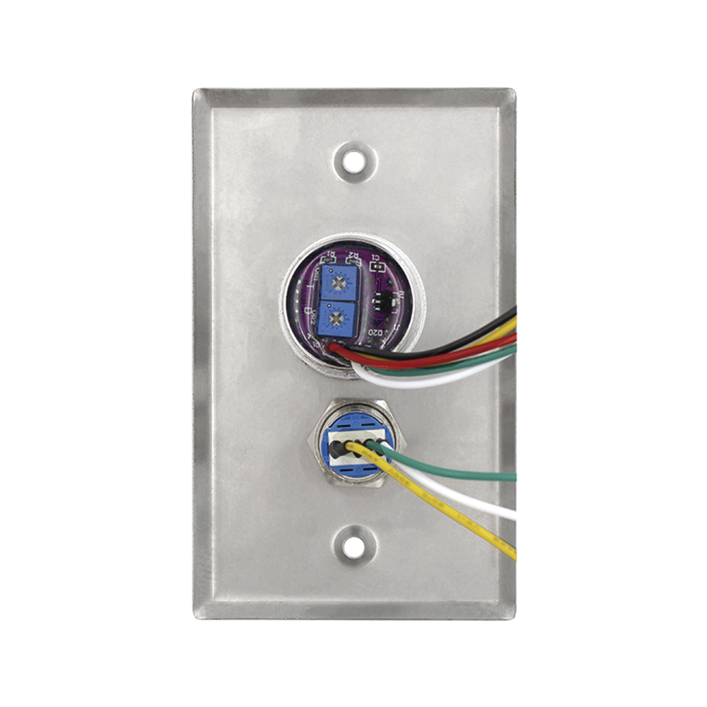 Botón de Salida Doble con Aro Iluminado/ IP65 / Diseño Estético / Temporizador y Distancia Ajustable / Botón Sin Contacto y Botón de Contacto en uno solo - Imagen 5