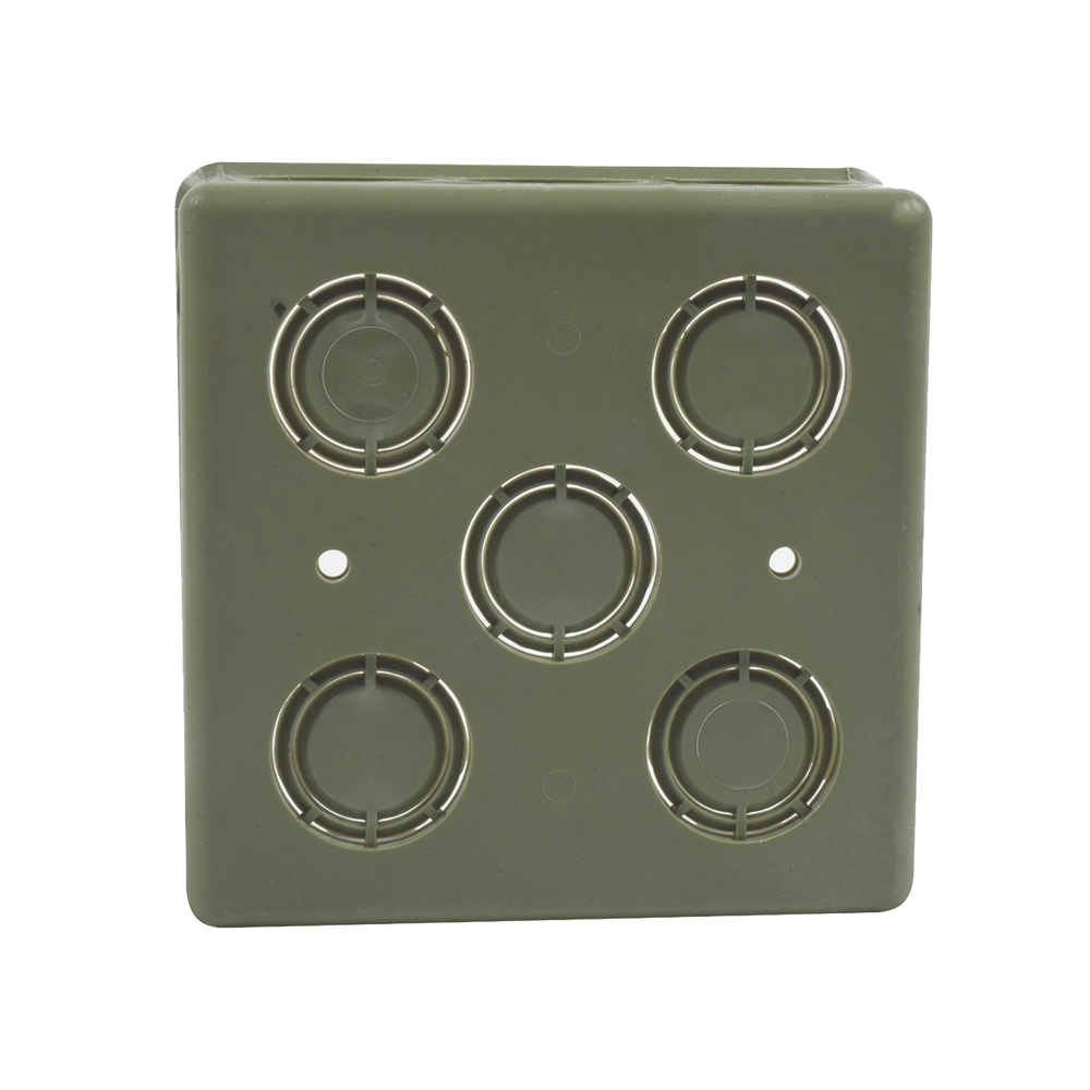 Caja Cuadrada de 1/2" - 3/4" para PVC Conduti Pesado.