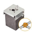 Conector Tipo T de Lat?n / Cable 50-70 mm? (1/0-2/0 AWG) / Alta Conductividad / Resistente a Corrosi?n / Uni?n Segura