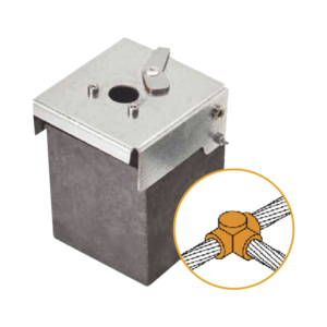 Conector Tipo T de Lat?n / Cable 50-70 mm? (1/0-2/0 AWG) / Alta Conductividad / Resistente a Corrosi?n / Uni?n Segura