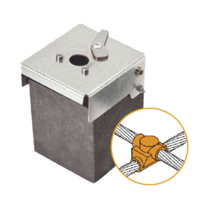 Molde de Grafito Horizontal Uni?n en Cruz / Cable 4/0 AWG (120 mm?) / 50 Soldaduras / Acero Electrogalvanizado / Normativa UNE 21186