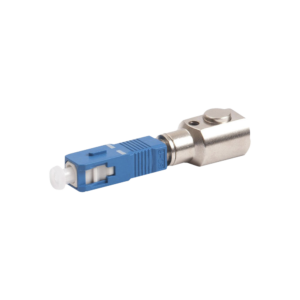 Adaptador de Fibra ?ptica Desnuda para Realizar Mediciones y Pruebas en Hilos de Fibra sin Conector