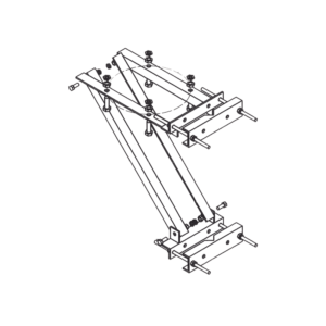 Soporte Lateral Universal para Balizas / Ajuste de Patas 7/8" a 10-3/8" / Material Galvanizado en Caliente / Compatible Balizas L-864 y L-865 / C??rculo de Pernos 13-1/4" / ASTM A325