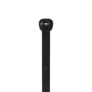 Cincho de Nylon 6.6 Dome-Top®, Con Lengüeta de Bloqueo de Acero Inoxidable, 203 mm largo x 4.7mm ancho, Color Negro, Exterior Resistente a Rayos UV, Paquete de 100pz