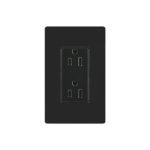 Tomacorriente, receptaculo convencional 120V, 15A, color negro.