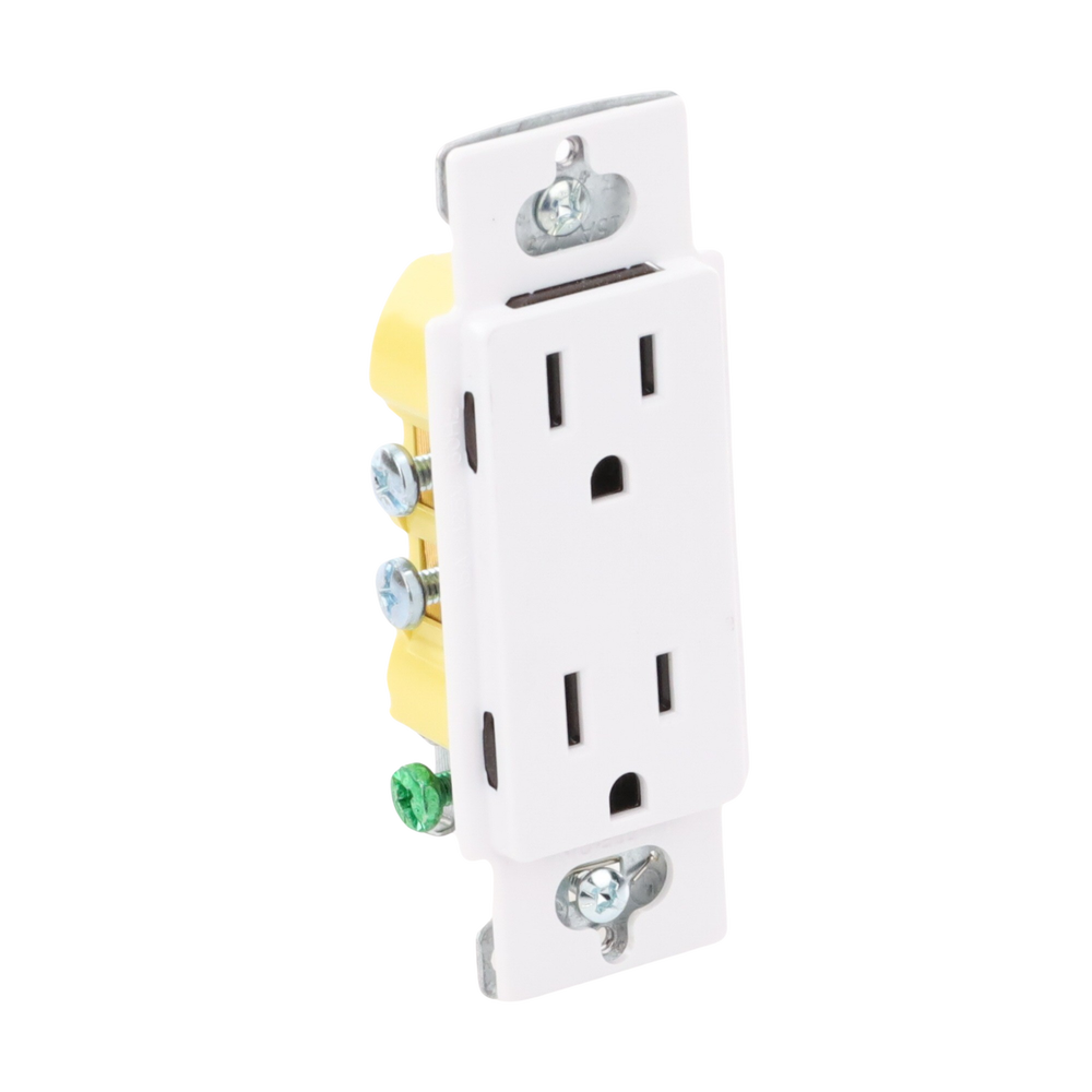 Tomacorriente receptáculo convencional 120V, 15A, color blanco. - Imagen 2