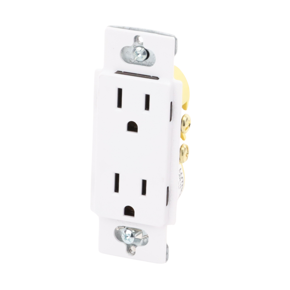 Tomacorriente receptáculo convencional 120V, 15A, color blanco. - Imagen 5