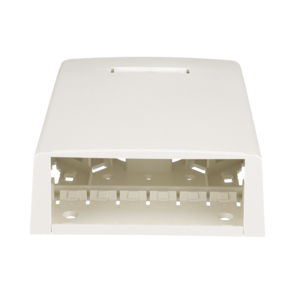 Caja de Montaje en Superficie, con Accesorio para Resguardo de Fibra ?ptica, para 12 M?dulos Mini-Com, Color Blanco Mate - Imagen 2