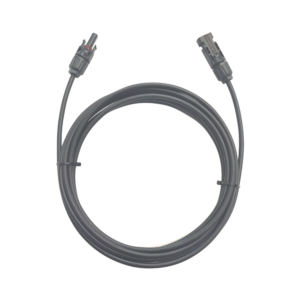 Cable Fotovoltaico / 1 metro / Color Negro / Calibre 10 AWG / Terminal MC4-Macho y Hembra en ambos extremos