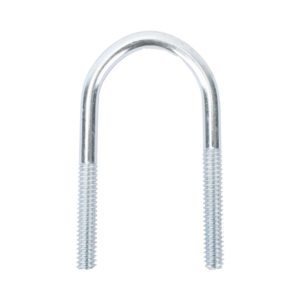 Abrazadera tipo U de 2 ", con acabado Electro Zinc, no incluye tuercas y arandelas