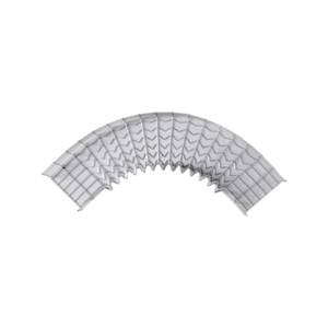 Curva Pre-Fabricada Horizontal de 90° con medidas de 54 mm de Peralte y 100 mm Ancho (54/100 mm)